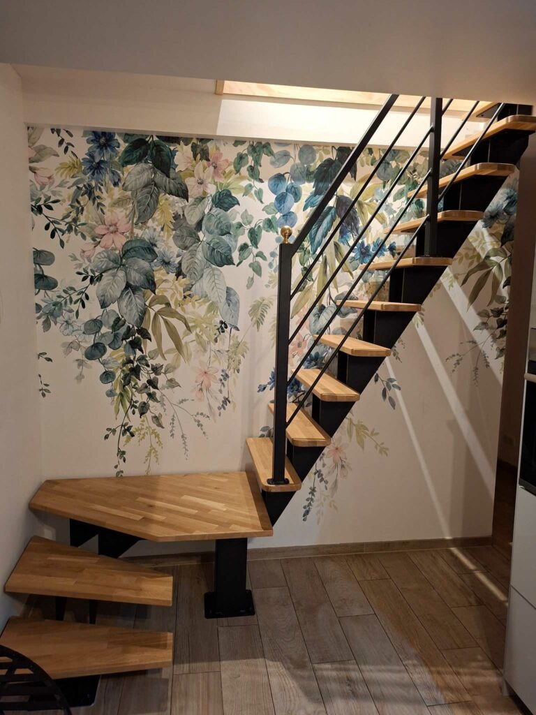 escalier metal bois decoupe laser sur mesure clermont ferrand faireonlycreations puy de dome