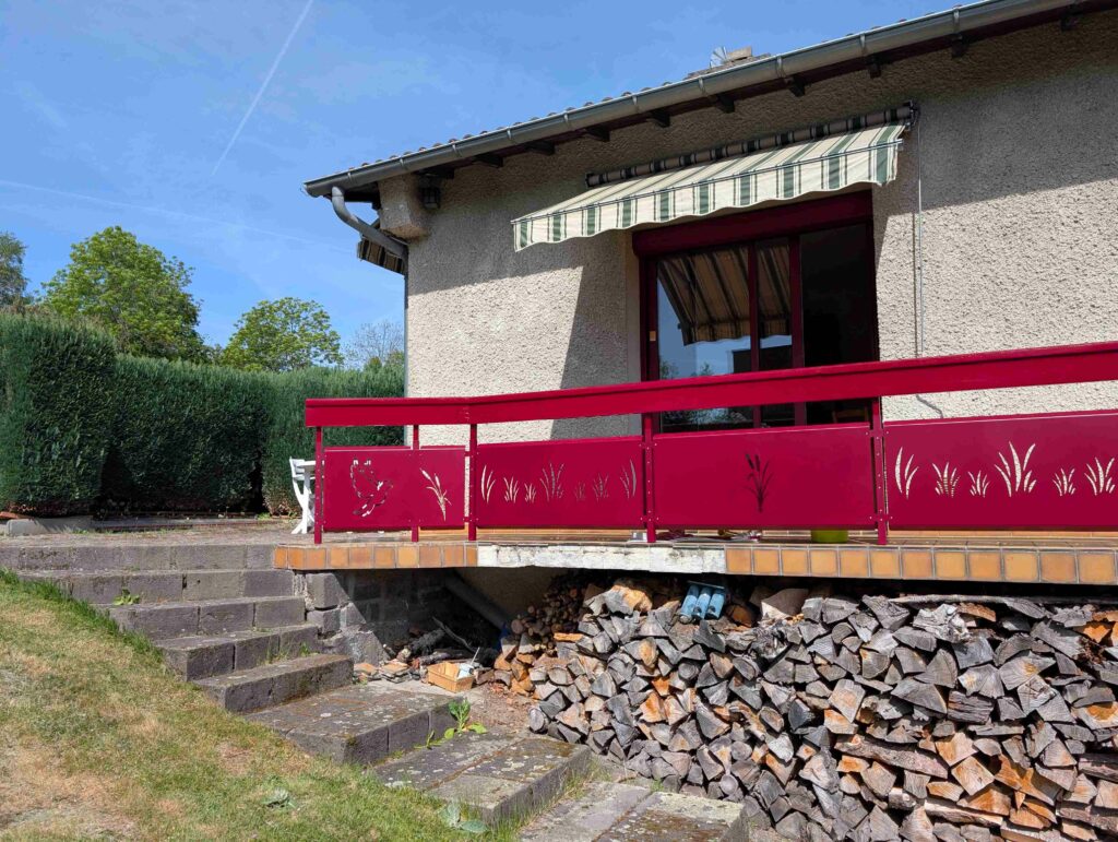 remplacement garde corps apres sur mesure taille laser metallerie art clermont ferrand puy de dome 
